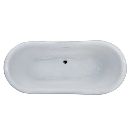 Anzzi Ruby 5.9 ft. Acrylic Flatbottom Non-Whirlpool Bathtub-White FT-AZ113